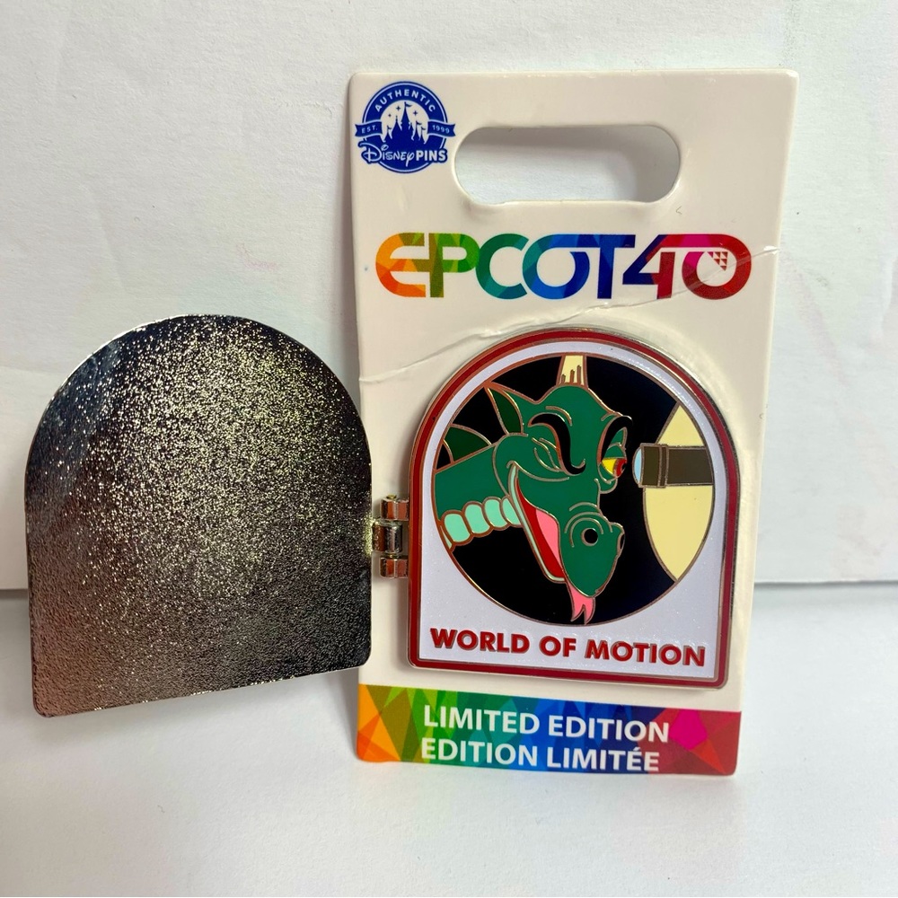 NWT. Disney Epcot Dragon World of Motion.  Front has Epcot 40. limited edition